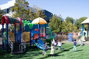 Clean, well-maintained play area at Academy on the Hills in Aliso Viejo