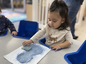 Infant play yard with soft padded surfacing at Academy on the Hills in Aliso Viejo